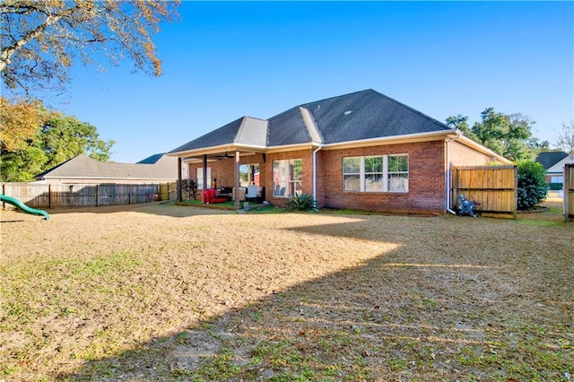 view of rear view of property