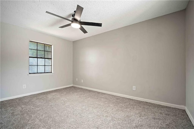 8500 Cindy Lou Dr, Theodore, AL 36582 - unfurnished room with a ceiling fan, carpet floors, and a textured ceiling