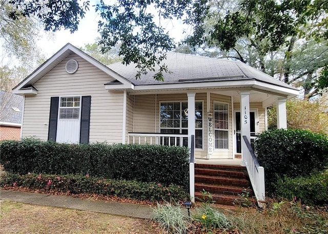 bungalow-style house with a porch