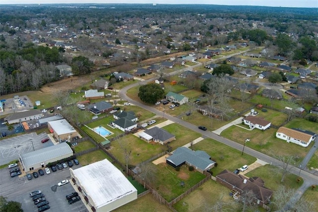 bird's eye view with a residential view