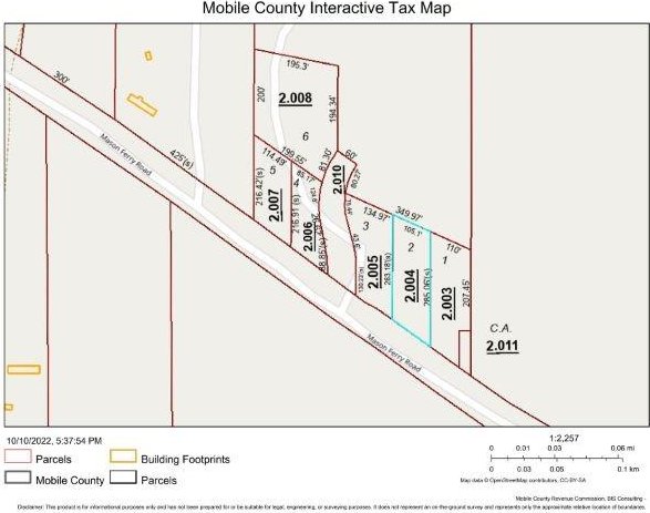 12240 Mason Ferry Rd, Wilmer AL, 36587 land for sale