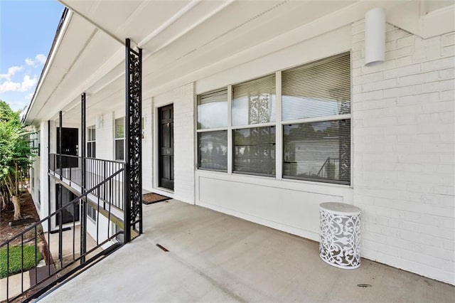 view of patio with a porch