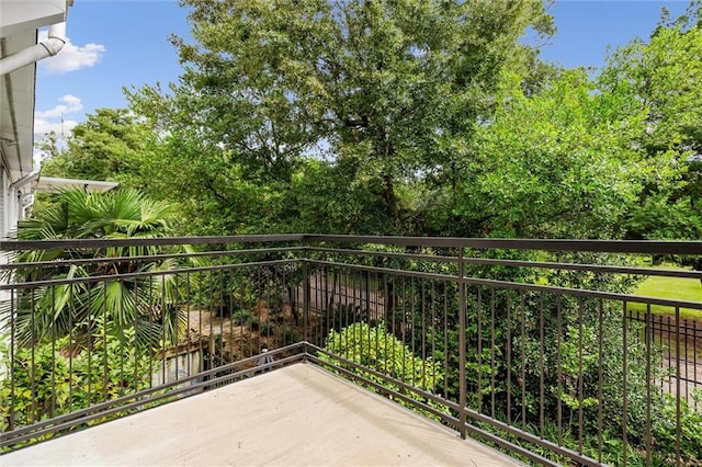 view of balcony