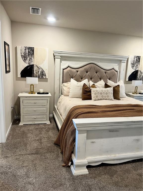 6157 Stream Bank Dr, Mobile, AL 36582 - bedroom featuring visible vents, baseboards, and carpet floors