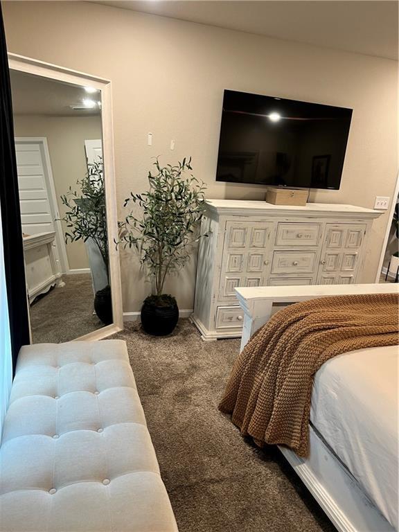 6157 Stream Bank Dr, Mobile, AL 36582 - carpeted bedroom with baseboards