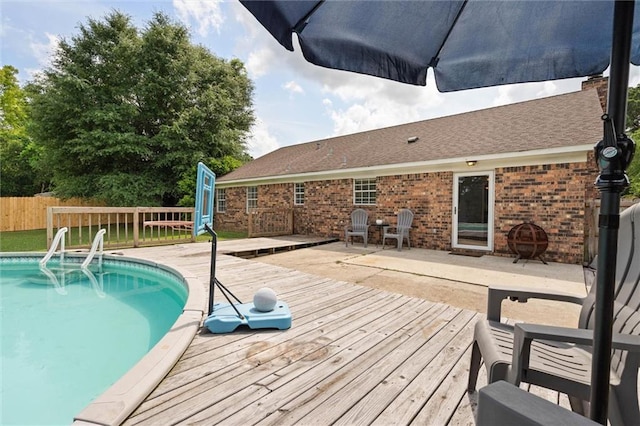 3660 Ching Dairy Rd, Mobile, AL 36618 - view of swimming pool featuring a deck and a patio area