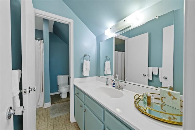 159 Roberts St, Mobile, AL 36604 - full bathroom with vanity and vaulted ceiling
