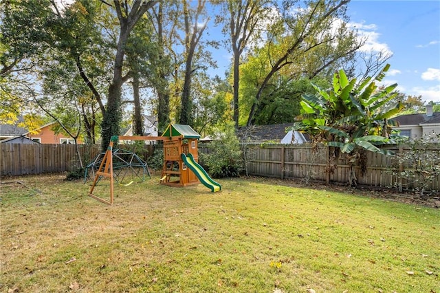 159 Roberts St, Mobile, AL 36604 - fenced backyard with a playground