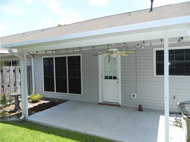 rear view of property featuring a patio area