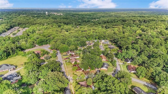 5721 Long Meadow Rd, Mobile, AL 36609 - aerial view of property and surrounding area with a heavily wooded area