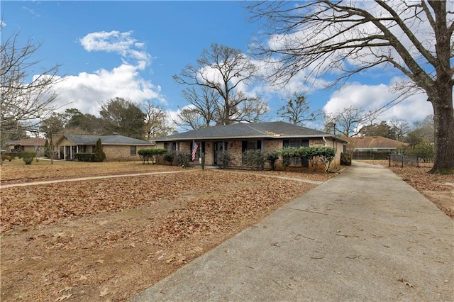 view of ranch-style home