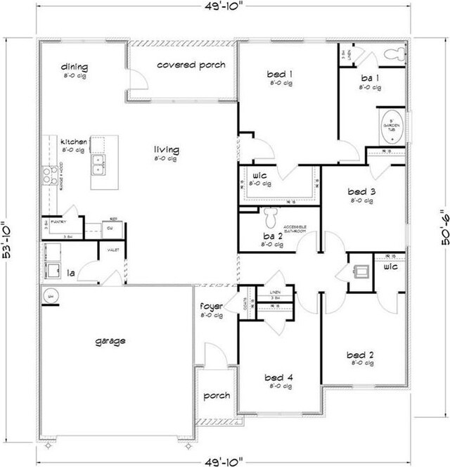 8616 Brooklyn Ct, Semmes, AL 36575 - view of property floor plan