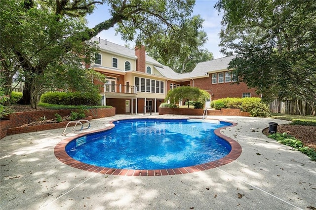 2605 Charleston Oaks Dr W, Mobile, AL 36695 - view of pool with a patio area