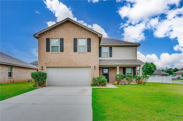 3473 Summer Woods Cir W, Mobile, AL 36695 - view of front of home with an attached garage, driveway, and brick siding