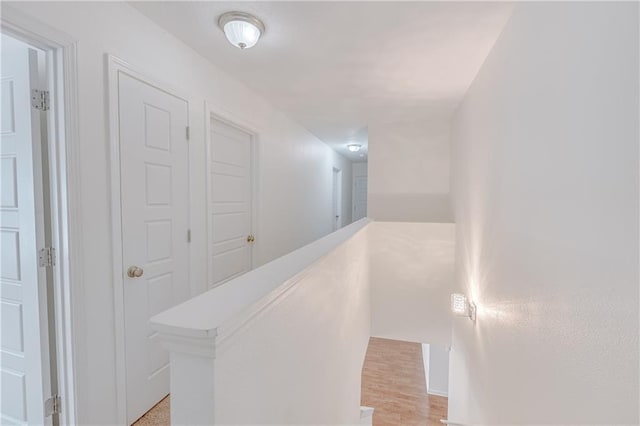 3473 Summer Woods Cir W, Mobile, AL 36695 - corridor with an upstairs landing and light wood-type flooring