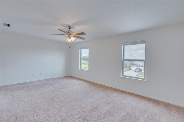 3473 Summer Woods Cir W, Mobile, AL 36695 - empty room featuring ceiling fan, light carpet, and baseboards