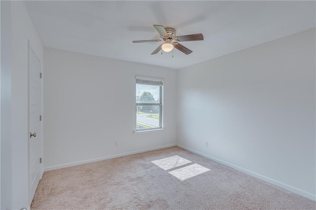 3473 Summer Woods Cir W, Mobile, AL 36695 - spare room with ceiling fan, light carpet, and baseboards