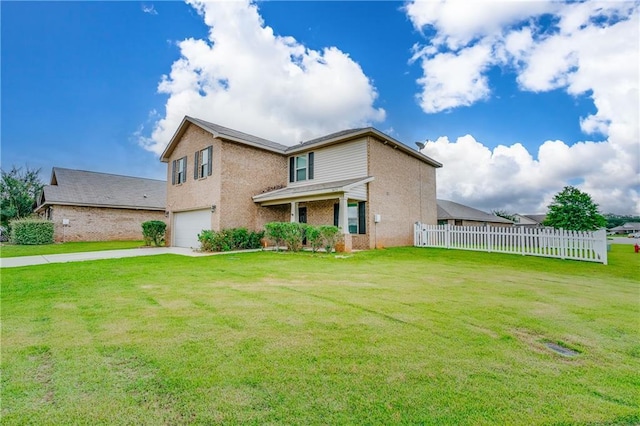 3473 Summer Woods Cir W, Mobile, AL 36695 - traditional-style home featuring a garage, concrete driveway, and brick siding