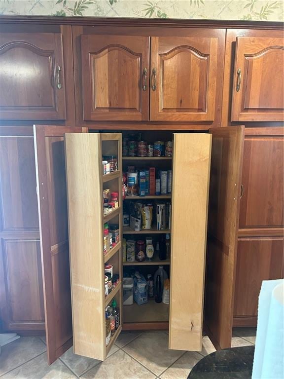 view of pantry