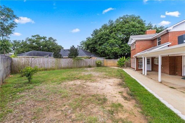 view of yard with a patio