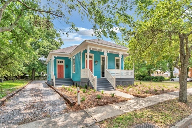 bungalow-style house featuring a porch