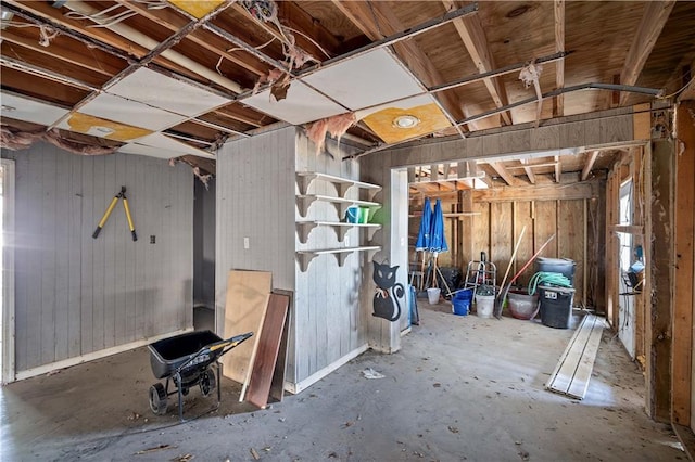 miscellaneous room featuring concrete flooring