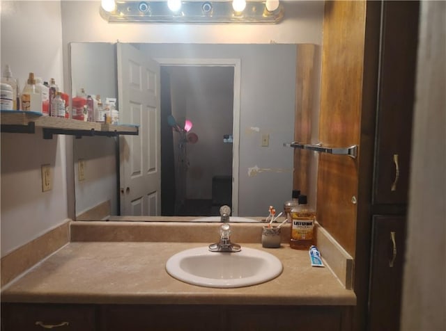 bathroom featuring vanity