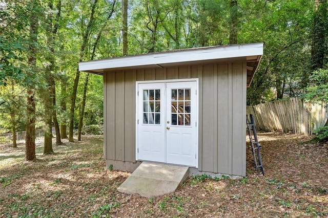 view of shed / structure