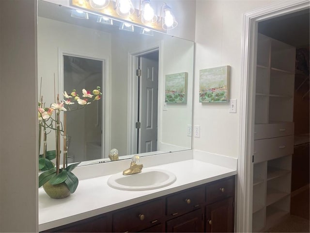 bathroom with vanity