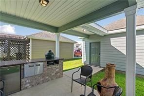 267 Galaxy St, Fairhope, AL 36532 - view of patio / terrace with exterior kitchen