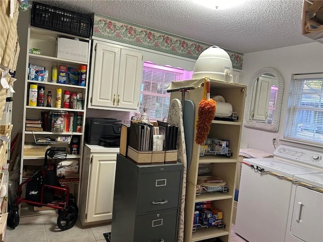 interior space with independent washer and dryer