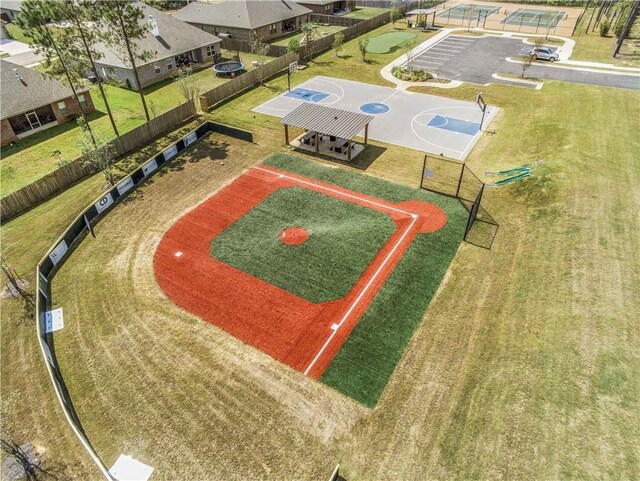 birds eye view of property
