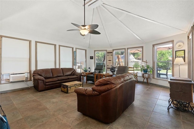 7471 Oak Dr, Foley, AL 36535 - living area featuring ceiling fan, healthy amount of natural light, and cooling unit