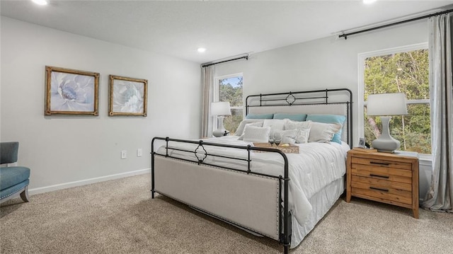 10471 Lowell St W, Mobile, AL 36695 - bedroom featuring light carpet, recessed lighting, and baseboards