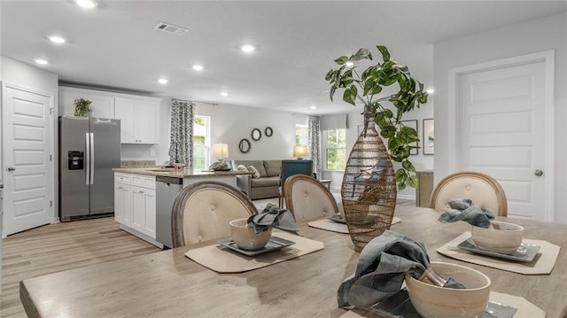 10471 Lowell St W, Mobile, AL 36695 - dining area featuring recessed lighting and light wood-style floors