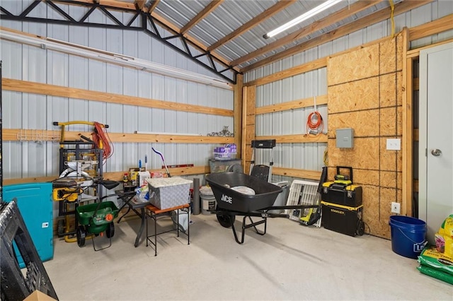 5719 Laurel Dr, Satsuma, AL 36572 - garage with metal wall