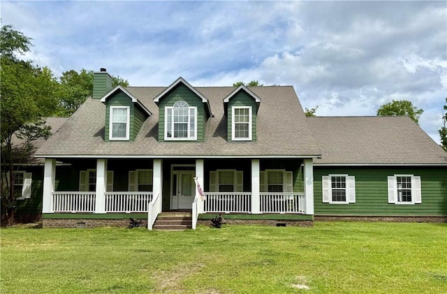 8255A Dixon Rd, Bay Minette, AL 36507 - new england style home featuring covered porch, crawl space, and a chimney