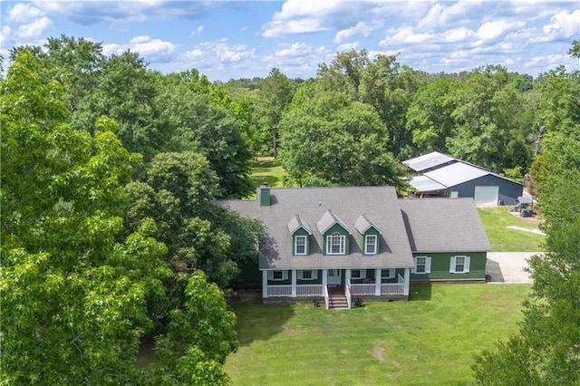 8255A Dixon Rd, Bay Minette, AL 36507 - aerial view of property and surrounding area featuring a forest