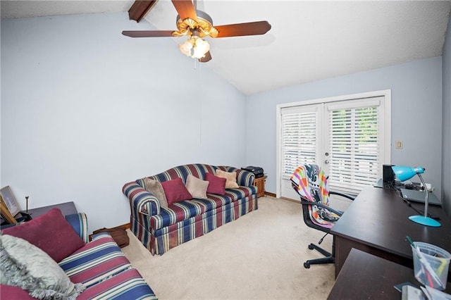 112 Broadmoor Dr, Daphne, AL 36526 - carpeted office with a ceiling fan