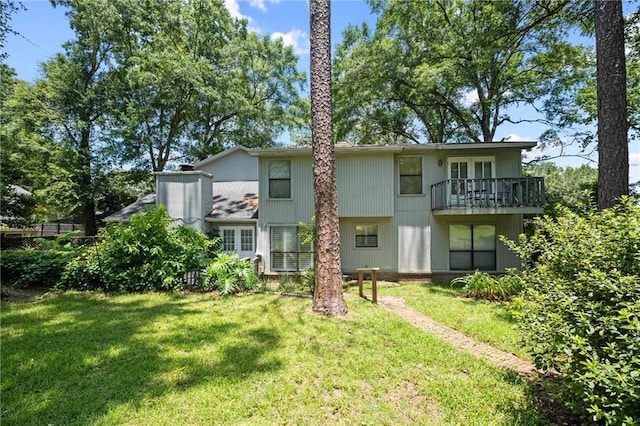 112 Broadmoor Dr, Daphne, AL 36526 - back of house with a yard and a balcony