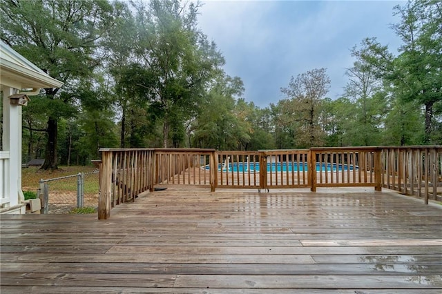 9075 Hamm Cir, Wilmer, AL 36587 - deck with view of wooded area