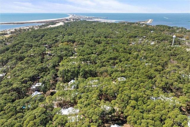 901 La Mothe Pl, Dauphin Island, AL 36528 - birds eye view of property featuring a water view