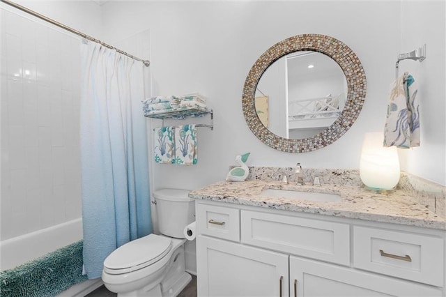 2455 Saltgrass Way, Orange Beach, AL 36561 - bathroom featuring toilet, vanity, and shower / tub combo