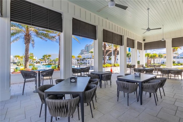 2455 Saltgrass Way, Orange Beach, AL 36561 - view of patio with outdoor dining area and ceiling fan