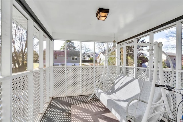 view of sunroom / solarium