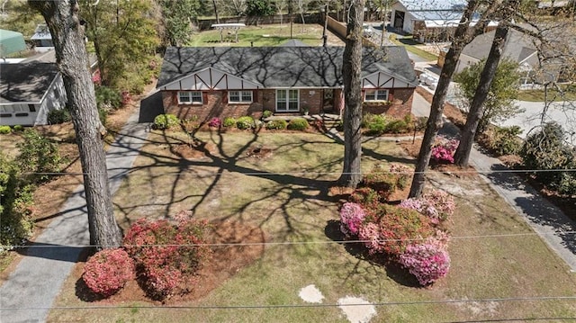exterior space with aphalt driveway
