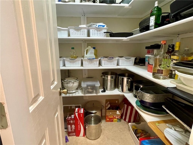 view of pantry