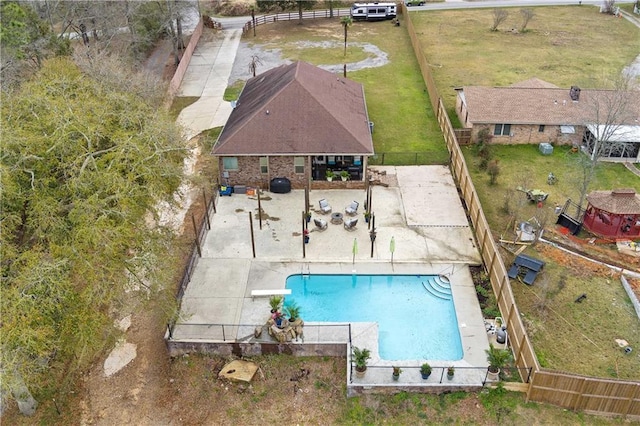 birds eye view of property