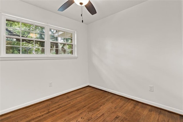 3510 Zimlich Ave, Mobile, AL 36608 - spare room with healthy amount of natural light, wood finished floors, and ceiling fan