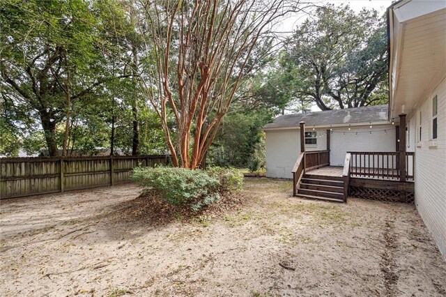 3510 Zimlich Ave, Mobile, AL 36608 - view of yard featuring a deck